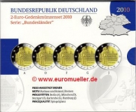 5x 2 Euro Sondermünze Deutschland 2010 PP (Bremen)