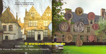 Belgien KMS 2006 bu. mit 2 Euro Fehlbestückung