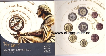 Malta KMS 2023 bu. mit 2 Euro Kopernikus