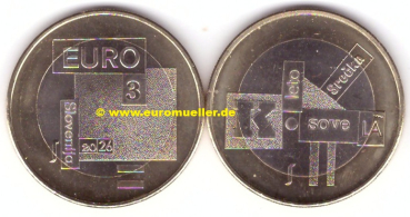 3 Euro Gedenkmünze Slowenien 2026
