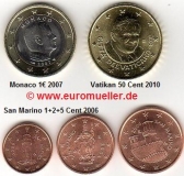 Kleinstaatenlot Monaco / San Marino / Vatikan