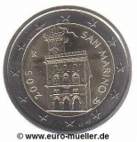 San Marino 2 Euro Kursmünze 2005