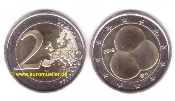 2 Euro Sondermünze Finnland 2019 Verfassung