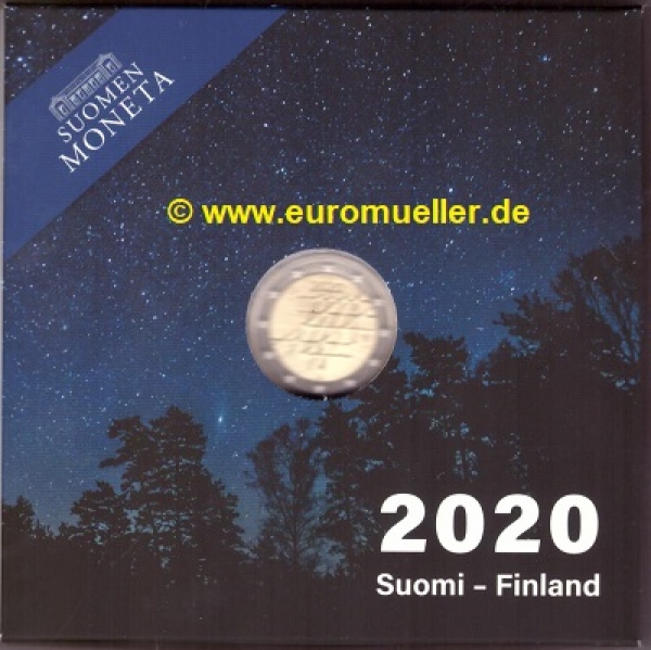 2 Euro Sondermünze Finnland 2020 Uni Turku PP