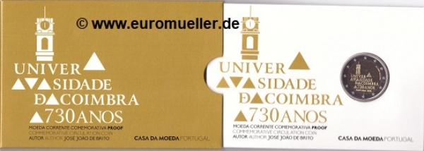 2 Euro Sondermünze Portugal 2020 Uni Coimbra PP