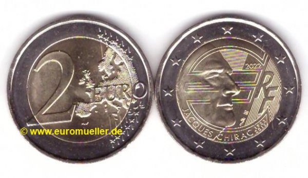 2 Euro Sondermünze Frankreich 2022 J. Chriac