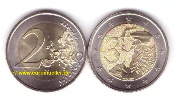 2 Euro Sondermünze Portugal 2022 Erasmus