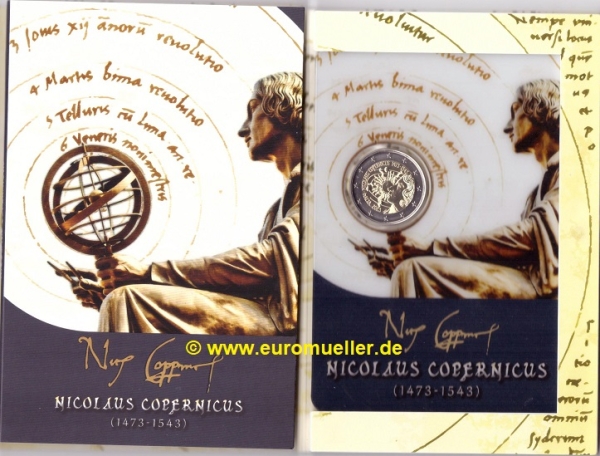 2 Euro Sondermünze Malta 2023 bu. Kopernikus