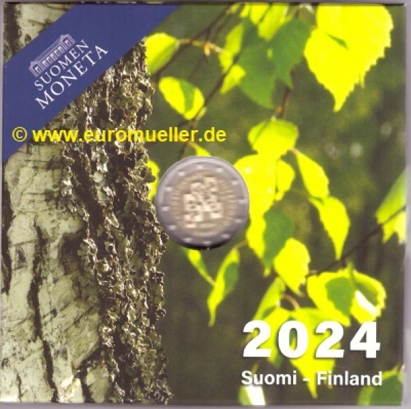 2 Euro Sondermünze Finnland 2024 Demokratie PP