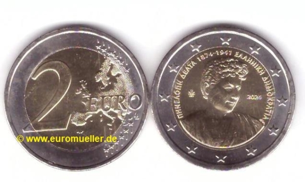 2 Euro Sondermünze Griechenland 2024 P. Delta unc.