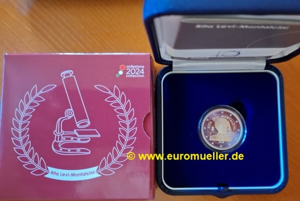 2 Euro Sondermünze Italien 2024 Levi-Montalcini PP