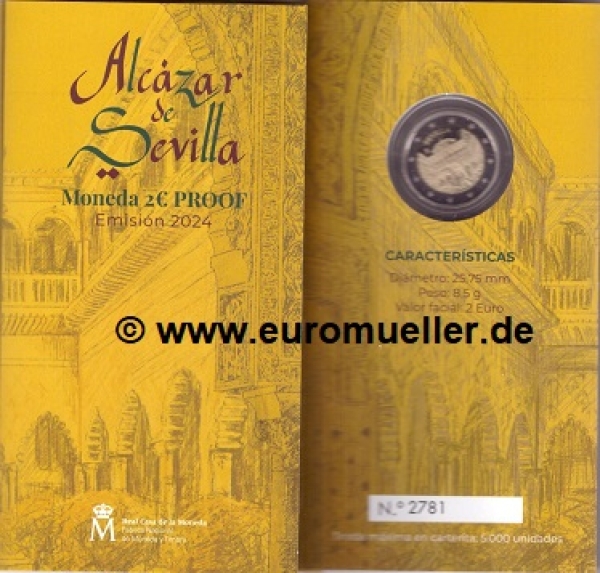 2 Euro Sondermünze Spanien 2024 Sevilla PP