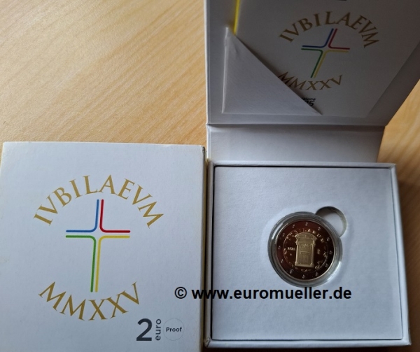2 Euro Sondermünze Italien 2025 Heilige Pforte PP