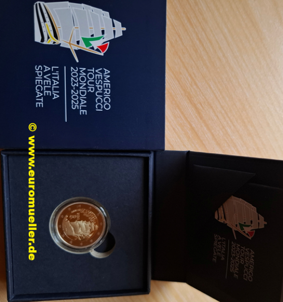 2 Euro Sondermünze Italien 2025 Amerigo Vespucci PP
