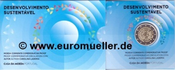 2 Euro Sondermünze Portugal 2025 Nachhaltige Entwicklung PP