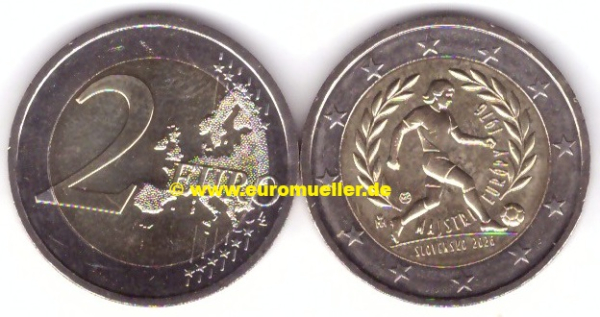 2 Euro Gedenkmünze Slowakei 2026 Europameister