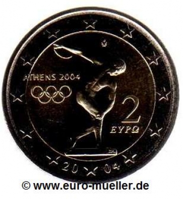 2 Euro Sondermünze Griechenland 2004