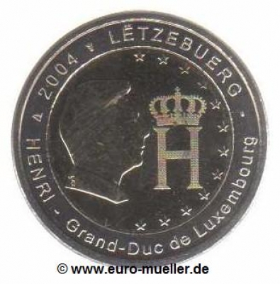 2 Euro Sondermünze Luxemburg 2004