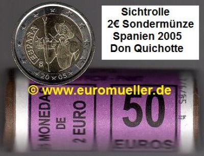 Rolle 2 Euro Sondermünze Spanien 2005