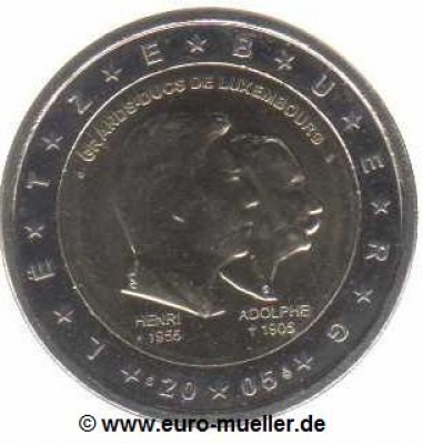 2 Euro Sondermünze Luxemburg 2005