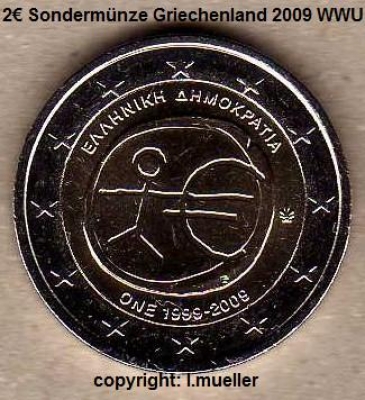 2 Euro Sondermünze Griechenland 2009 (WWU)