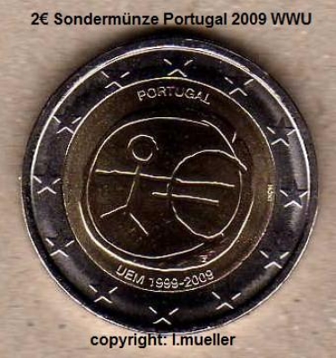 2 Euro Sondermünze Portugal 2009 (WWU)