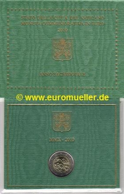 2 Euro Sondermünze Vatikan 2010