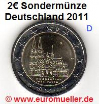 2 Euro Sondermünze Deutschland 2011 -D-