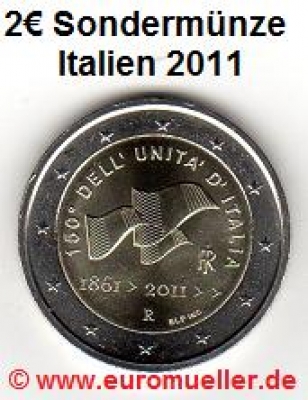 2 Euro Sondermünze Italien 2011