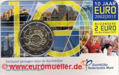 2 Euro Sondermünze Niederlande 2012 Bargeld Coincard