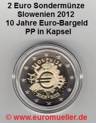 2 Euro Sondermünze Slowenien 2012 Bargeld  PP