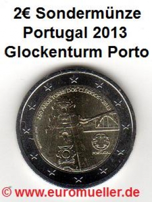 2 Euro Sondermünze Portugal 2013