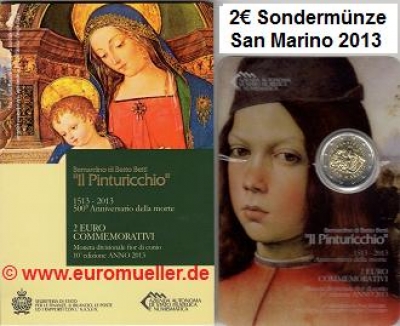 2 Euro Sondermünze San Marino 2013