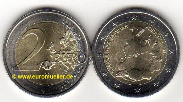 2 Euro Sondermünze Portugal 2014 fam. Landwirtschaft