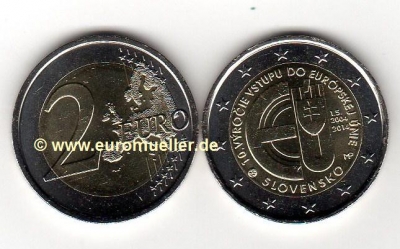 2 Euro Sondermünze Slowakei 2014