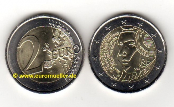 2 Euro Sondermünze Frankreich 2015 Föderationsfest
