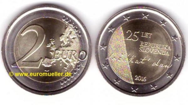 2 Euro Sondermünze Slowenien 2016