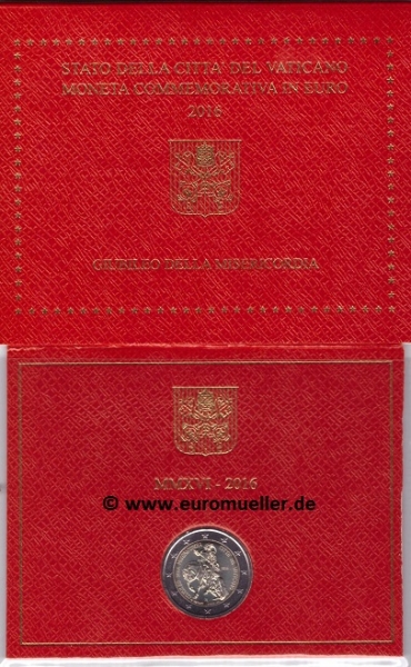 2 Euro Sondermünze Vatikan 2016 Heiliges Jahr