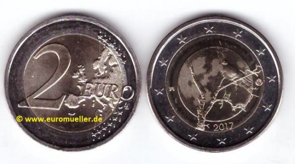 2 Euro Sondermünze Finnland 2017 Natur