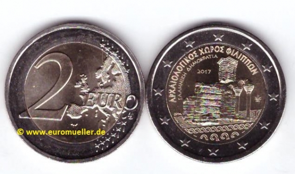 2 Euro Sondermünze Griechenland 2017 Philippi