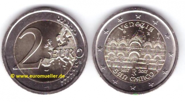 2 Euro Sondermünze Italien 2017 Venedig