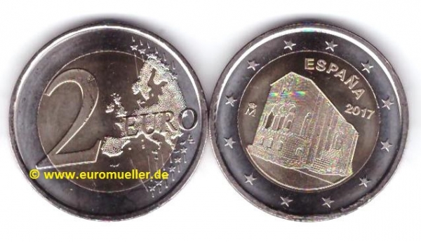 2 Euro Sondermünze Spanien 2017 Santa Maria