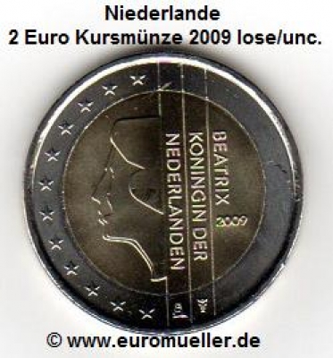 Niederlande 2 Euro Kursmünze 2009
