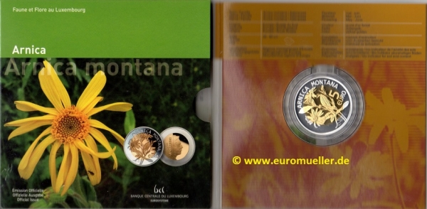 Luxemburg 5 Euro Gedenkmünze 2010 Arnica PP