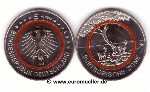 5 Euro Gedenkmünze Deutschland 2018 -D-