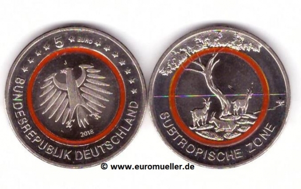 5 Euro Gedenkmünze Deutschland 2018 -J-