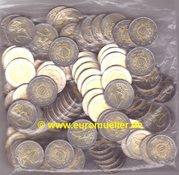 Händlerbeutel 2 Euro Sondermünze Niederlande 2012 Bargeld