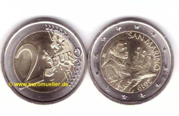 San Marino 2 Euro Kursmünze 2019