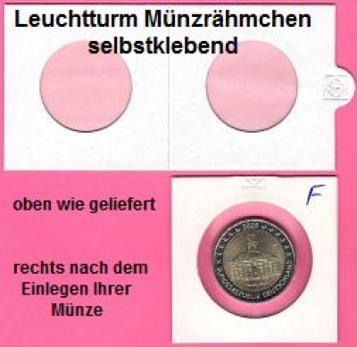 Münzrähmchen Leuchtturm für 2 Euro Münzen