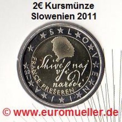 Slowenien 2 Euro Kursmünze 2011 bu.